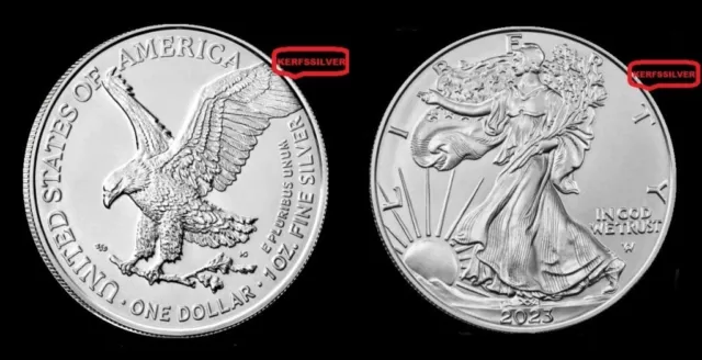 2023  American Silver Eagle  1  Oz.  Pure Fine Silver Bullion Coin  999  Bu-Unc