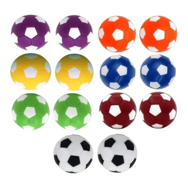 10pcs boules de table de baby-foot 36mm table de table colorée ballons de  football de table baby-foot jeu de table baby-foot remplacements d' accessoires 
