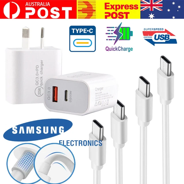 USB-C To Type C Cable 3A 45W Fast Charging Charger Samsung 1M 2M S23 S22 A54