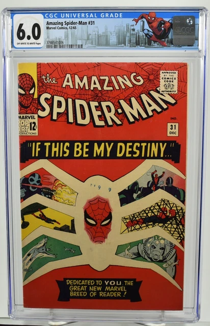 Amazing Spider-Man #31 (1965) CGC Graded 6.0 1st App. Gwen Stacy Marvel Comics