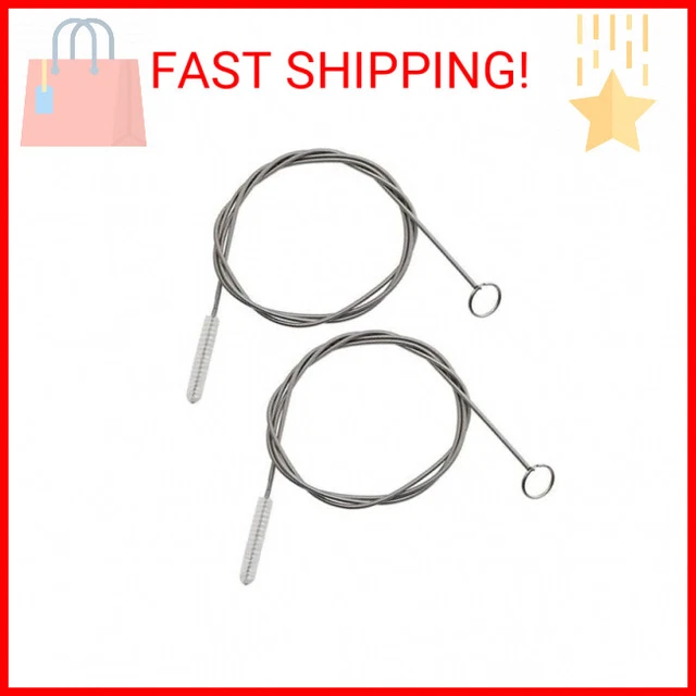 ICEYLI 2 Pack 60 Inch Long Pipe Cleaner Flexible Tube Cleaning Brush Fridge Clea