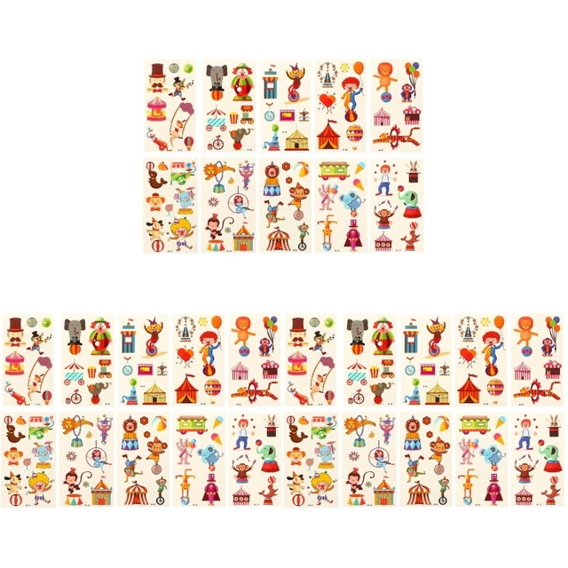 60 Pcs Körperkunst-Tätowierung Party-Tattoo-Aufkleber Bilden