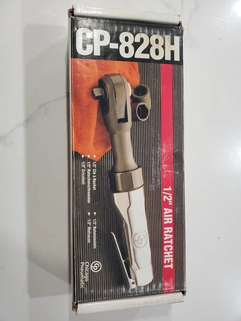 Chicago Pneumatic 1/2" Sq Drive Heavy Duty Air Ratchet 50 ft/lb Torque CP828H 5