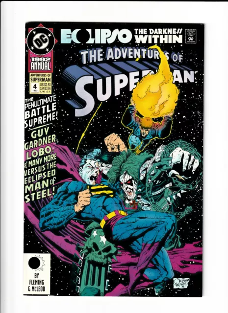Adventures of Superman Annual #4 DC 1992 VF/NM 9.0 Joe Quesada cover.
