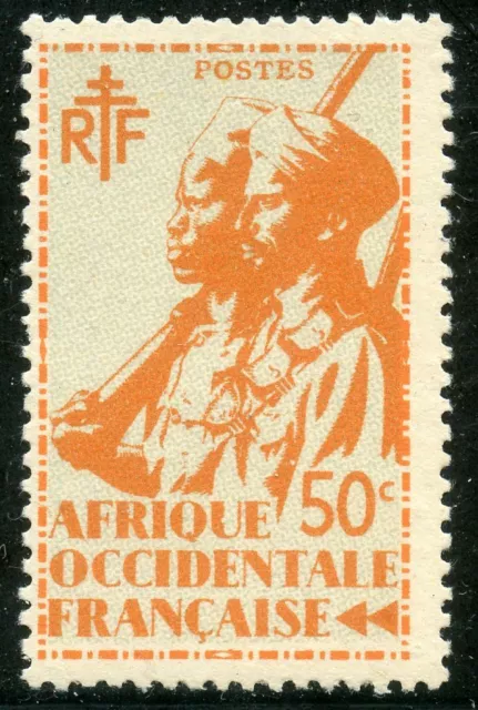 Timbre // Colonies Francaises Afrique Occidentale Francaise Neuf N° 7 **