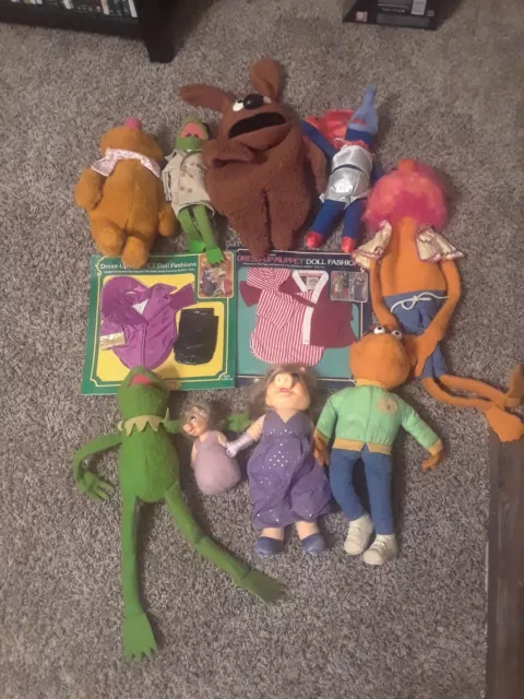 Vintage Fisher Price Jim Henson Muppet 1977 Puppet Lot of 11