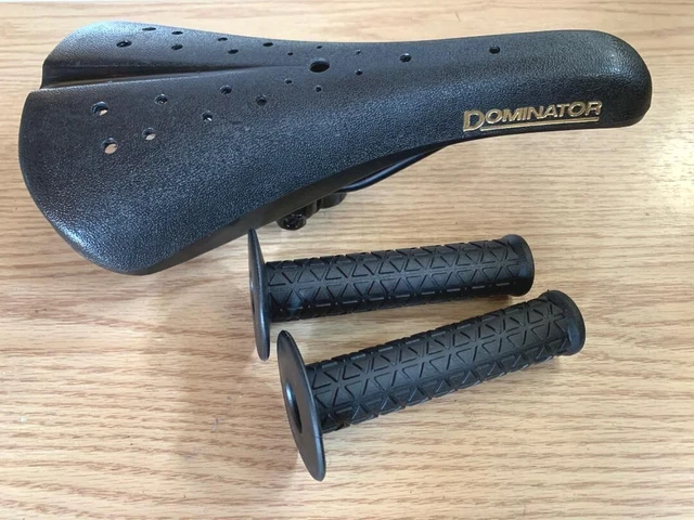 Poignées De Guidon Viscount Noires - Pour BMX Old School Raleigh Ultra Burner, Super Tuff