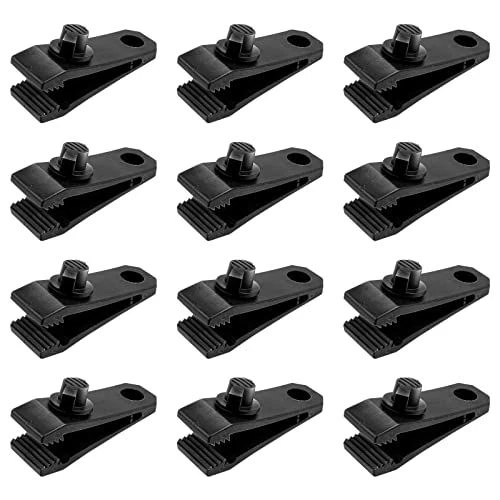 Tarp Clips Heavy Duty Lock Grip Clamps Thumb Screw Tent Secures Tarps Awning...