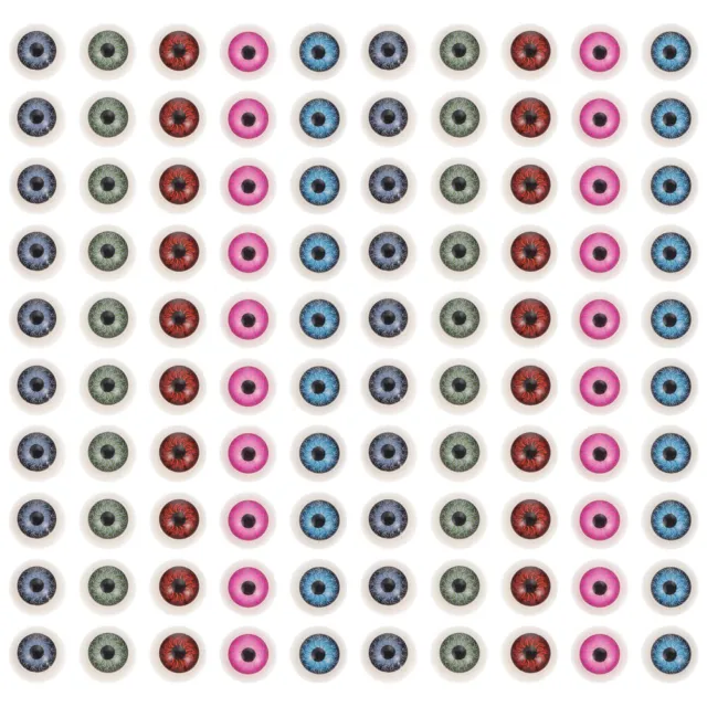 100pcs boîte de balles de simulation boîte délicat poupée yeux oculaire
