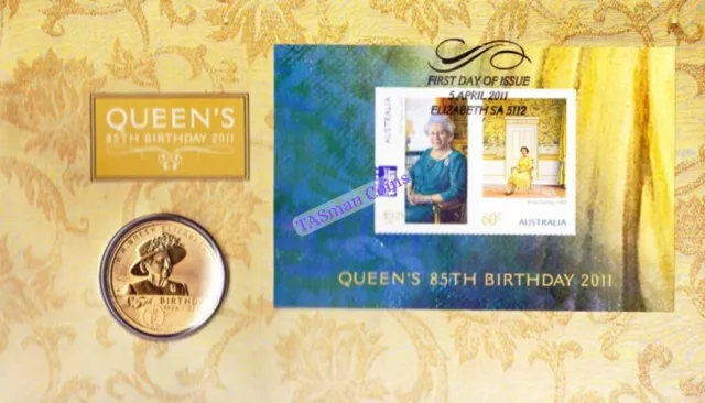 PNC Australia 2011 Queen's 85th Birthday Perth Mint $1 Commemorative Coin
