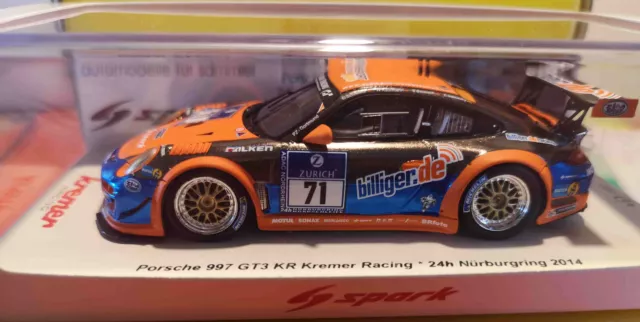 1:43 Spark MAB020 Kremer Porsche 997 GT3 KR 24h Nürburgring 2014