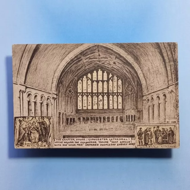 Gloucester Kathedrale Postkarte C1910 Kapitel Haus Will Conqueror R P Phillimore