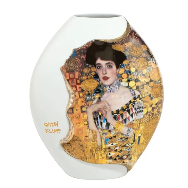 Goebel Tazza Da Caffè Adele Bloch-Bauer | Gustav Klimt, Porcellana Fine Bone China, 250 Ml, Decoro Oro, 10 Cm - 4