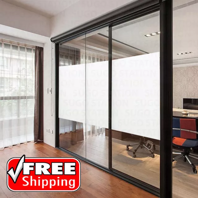 36"x10FT Frosted Privacy Home Decoration Window Door Glass Tint Film Sheet