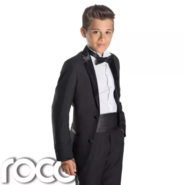 Boys Black Tuxedo, Boys Dinner Suit, Prom Suits, Boys Wedding Suits, Page Boy