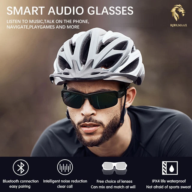 Smart Glasses Bluetooth Speaker Listen Music Bike Ride Sunglasses for Men Women