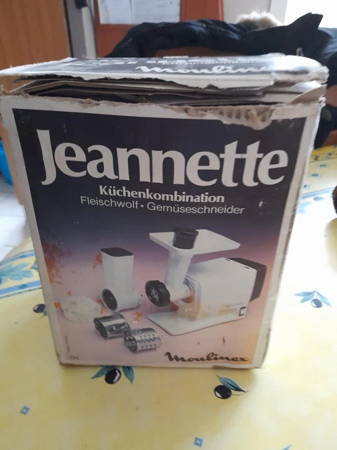 Robot Moulinex Jeanette 244 Hachoir à Râpe électrique Occasion Fonctionne