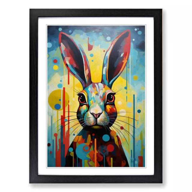 Hare Orphism No.2 Wall Art Print Framed Canvas Picture Poster Decor Living Room