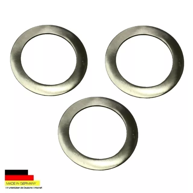 3 piastre in acciaio inox Salvataggio Ø 7,0 cm per i piatti di latta 0,25 litri