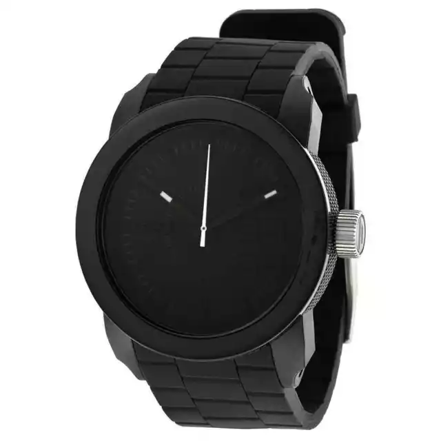 Diesel Color Domination Black Dial Black Silicone Unisex Watch DZ1437