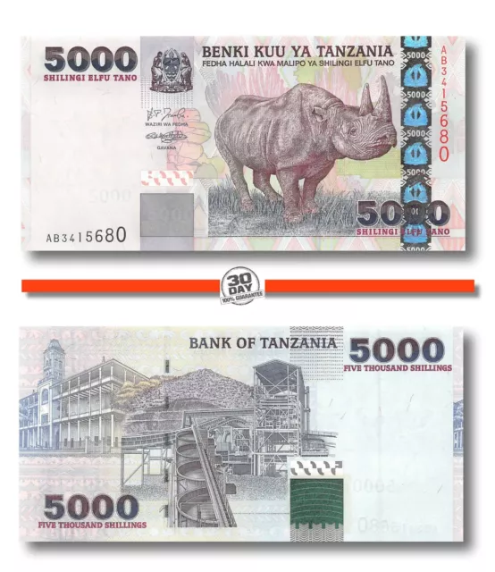 Tanzania 5000 Shilingi 2003 Unc pn 38a, Banknote24