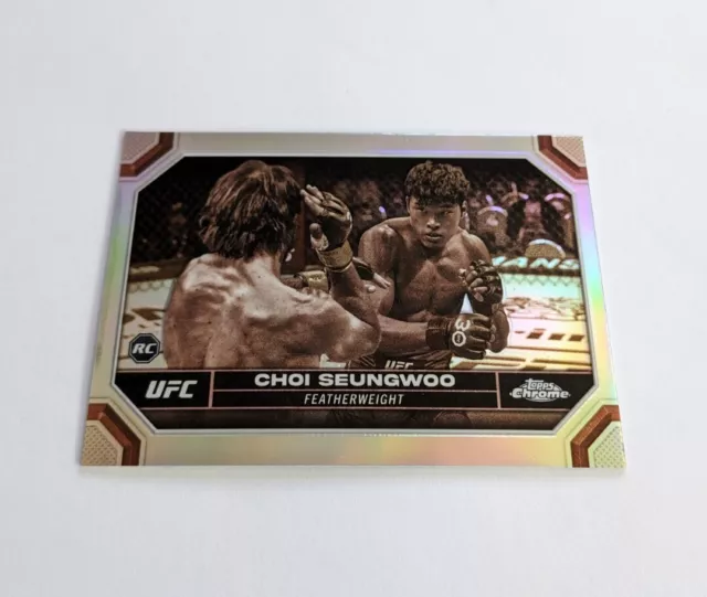 2024 Topps Chrome UFC Choi Seungwoo Rookie #147 Negative Refractor RC