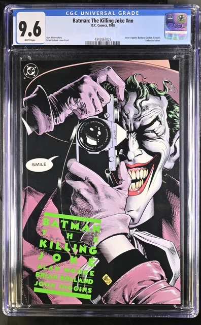 Batman The Killing Joke DC 1988 CGC 9.6 NM+ 1st prt white pgs Alan Moore/Bolland