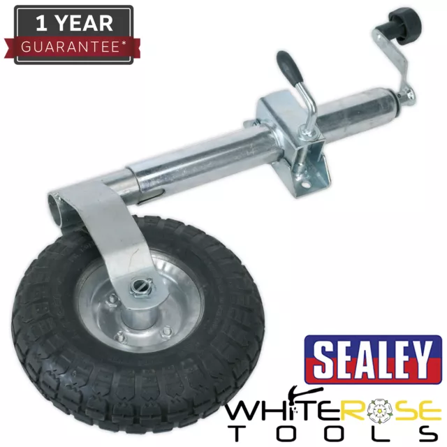 Sealey Jockey Wheel and Clamp Ø48mm Ø260mm Pneumatic Wheel