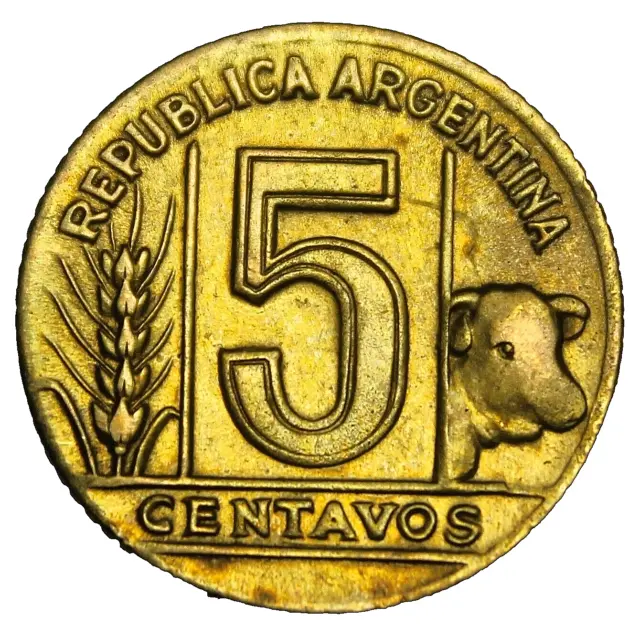 Argentina 5 Centavos, 1947~Free Shipping #A126