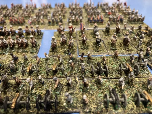 6mm Baccus, paired, painted American Civil War wargame armies