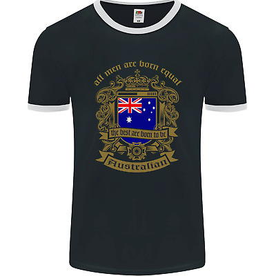 All Men Are Born Equal Australian Australia Mens Ringer T-Shirt FotL