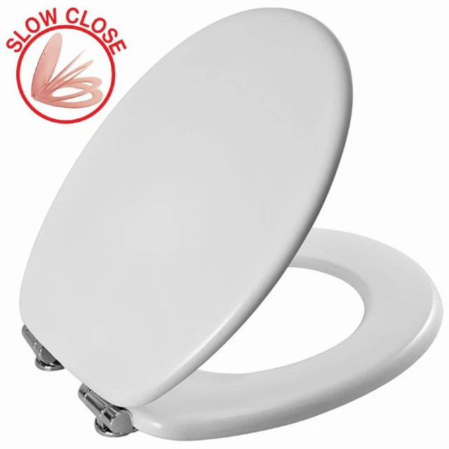 Sedile WC Ovale Con Chiusura Soft Close - CUQOO Comfort Classico, Sgancio Rapido, Bianco - Foto 12