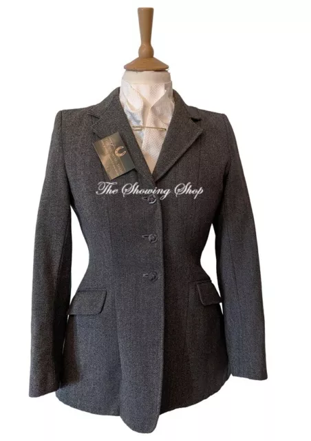 Caldene Ladies Heavyweight Blue/Grey Keepers Tweed Show/Hunting Jacket Size 12
