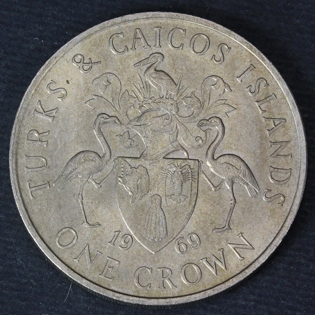 TURKS & CAICOS ISLANDS 1 Crown 1969 - Copper/Nickel - Elizabeth II. - XF- - 266