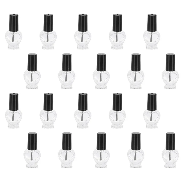 20 un. botellas de vidrio para esmalte de uñas