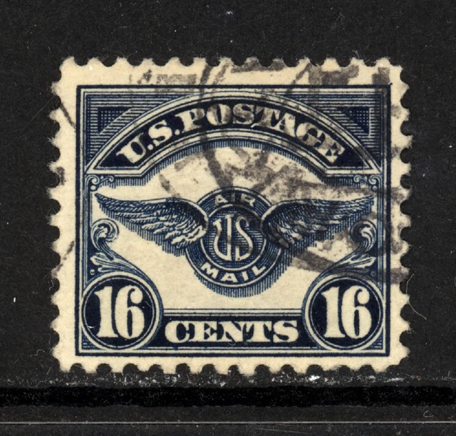 Scott C5 1923 16 Cent Air Service Emblem Airmail Issue Used F-Vf Cat $20!