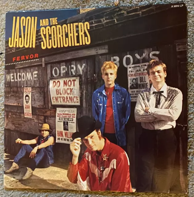 Jason And The Scorchers - Fervor - UK LP Vinyl Album 1984 EE2400801 -