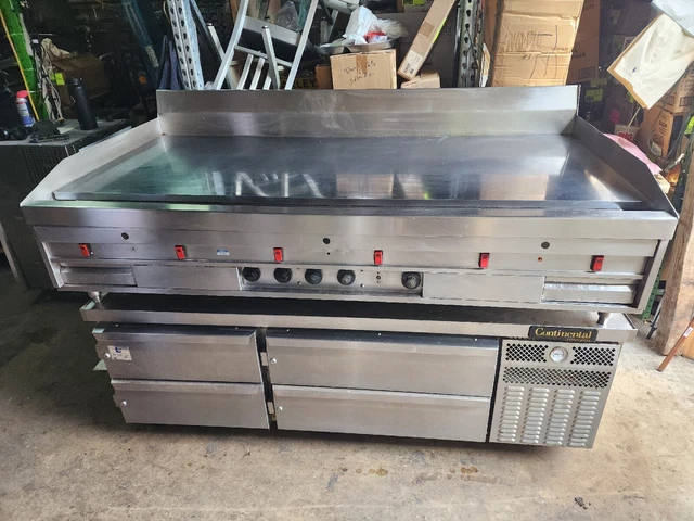 Magikitchn 72" Chrome Top Thermostatic Gas Griddle