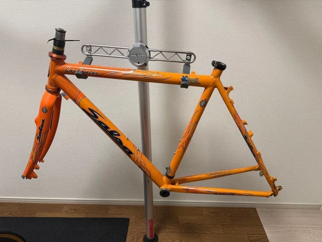 SALSA LAS CRUCES Cyclocross Frame Set Orange 53 Size USED
