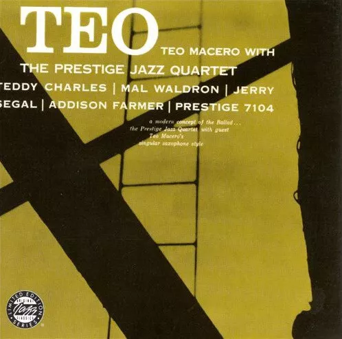 Teo Macero With The Prestige Jazz Quartet - Teo (CD, Album, Mono, Ltd, RE, RM)