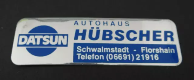 Adesivo Pubblicità Datsun Autohaus Grazioso Schwalmstadt 70er Anni Vintage