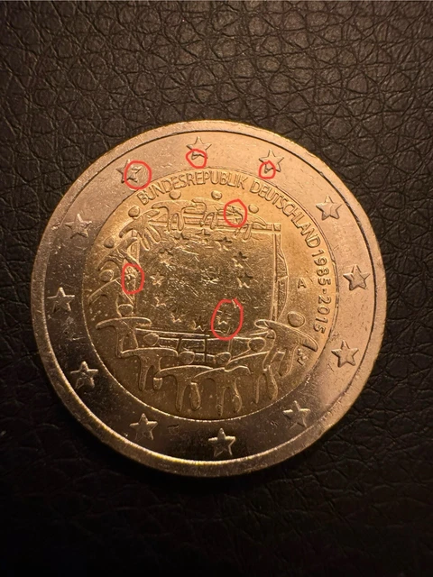 2 Euro Münzen Bundesrepublik Deutschland 1985 Bis 2015 2 EURO MÜNZE Bundesrepublik Deutschland 1985 - 2015 Fehlprägung EUR 180