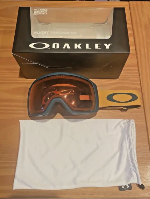 Goggles Oakley Flight Tracker S (XS) Balsam Mustard Yellow Prizm Snow Persimmon