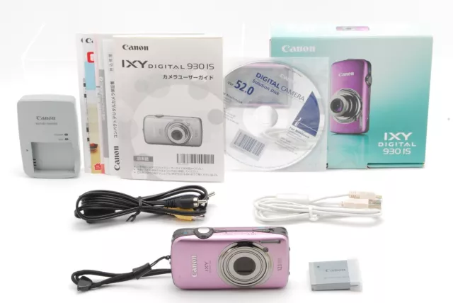 [Near MINT w/Box] Canon IXY 930 IS Digital Pink 12.1MP Compact Camera Japan