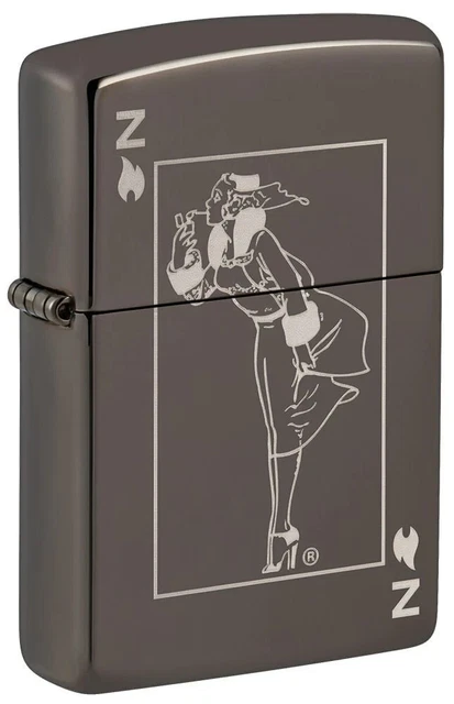 Zippo 49797, Windy Varga Design, Black Ice Finish Lighter