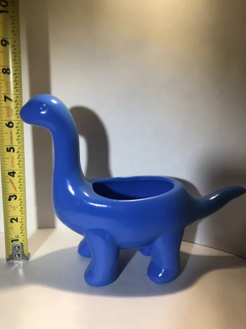 7 inch Dinosaur brachiosaurus Ceramic Planter Bowl Figurine Statue