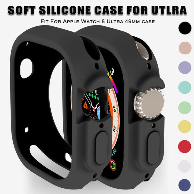 For Apple Watch Ultra 49mm Matte Case Cover Soft Bumper TPU Shell Frame Candy