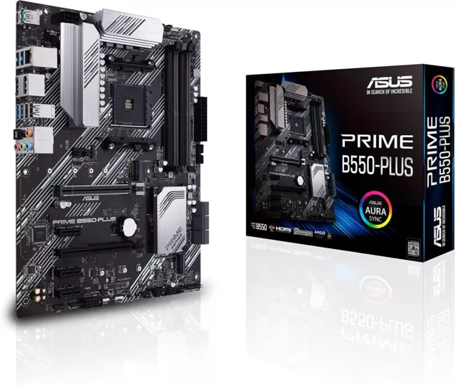 ASUS Prime B550-Plus Mainboard AMD Ryzen B550 Sockel AM4 ATX 4x DDR4 Dual M.2