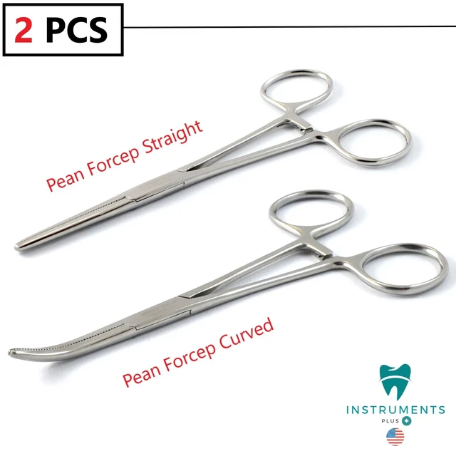 thumbnail interactive-video image 1 of London Instruments Dental Forceps Set – Artery Pliers, Scissors, Hemostats Straight & Curved 1 of 3
