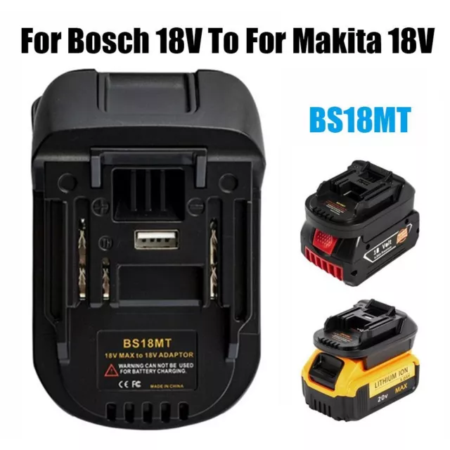 Adaptateur de batterie Pour Bosch 18V À Pour Makita 18V Adaptateur de puissance
